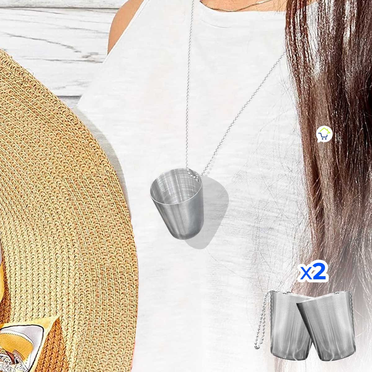 Miniatura 3 de Collar Copa x2 Tequilera Shot CSHT1